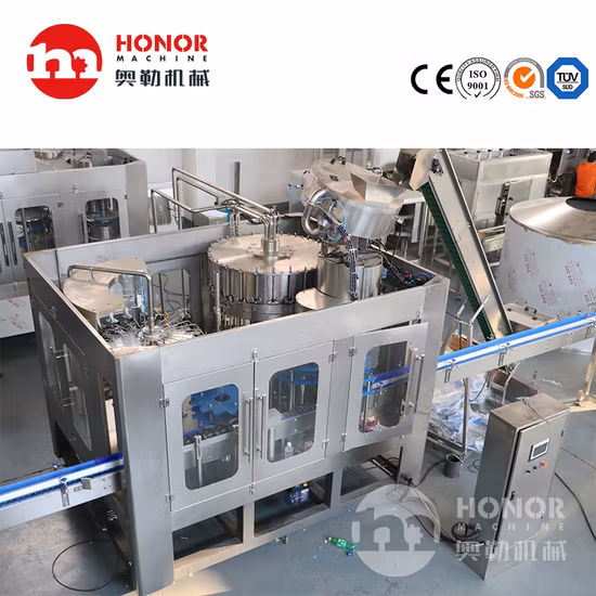 6000-12000bph Automatic Spring Drinking Pure Water Juice Carbonated Drinks/Juice Liquid/Glass/Can Bottle Washing Filling Capping/Bottling Making Packing Machine