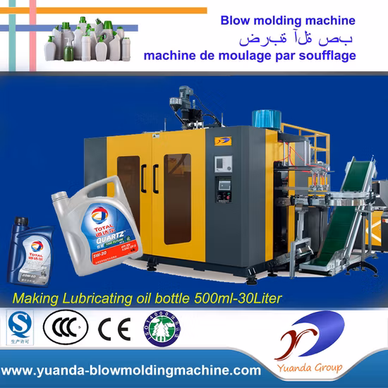 Yuanda Yd-5L Doppelstation HDPE-Extrusionsblasformmaschine