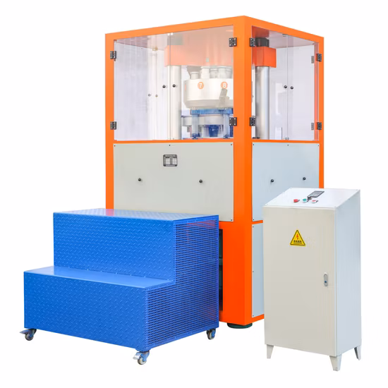 Vollautomatische neue hydraulische Tablettiermaschine mit einstellbarem Hub und großer Rotation